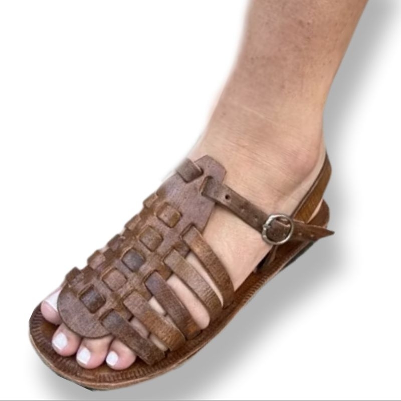 Sandália chinelo percata franciscana de Jesus tradicional Couro em Oferta na Shopee