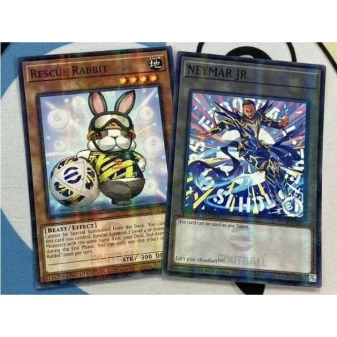 Promo Yugioh Neymar Jr Token Rescue Rabbit Efootball 2 Cards Lacrado