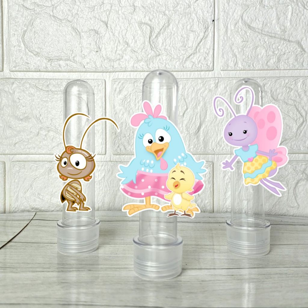 Tubete 3D Galinha Pintadinha Personalizado | Lembrancinha Aniversário Infantil