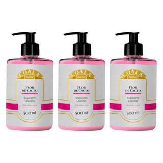Kit 3 Unidades Sabonete Líquido Coala Home - Flor de Cacto - 500ml em Oferta na Shopee