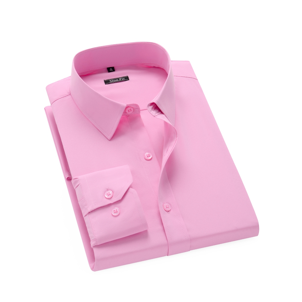 Camisa Social Masculina Manga Longa Casual Elegante em Oferta na Shopee