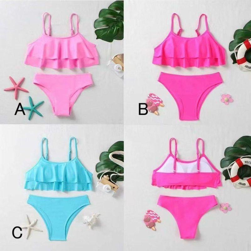 Biquini 10-16 ANOS Juvenil Com Proteção Uv Praia Piscina 2570