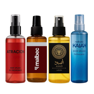 Kit 4 Perfumes Masculino + 100ml Body splash pós banho Tradicional em Oferta na Shopee