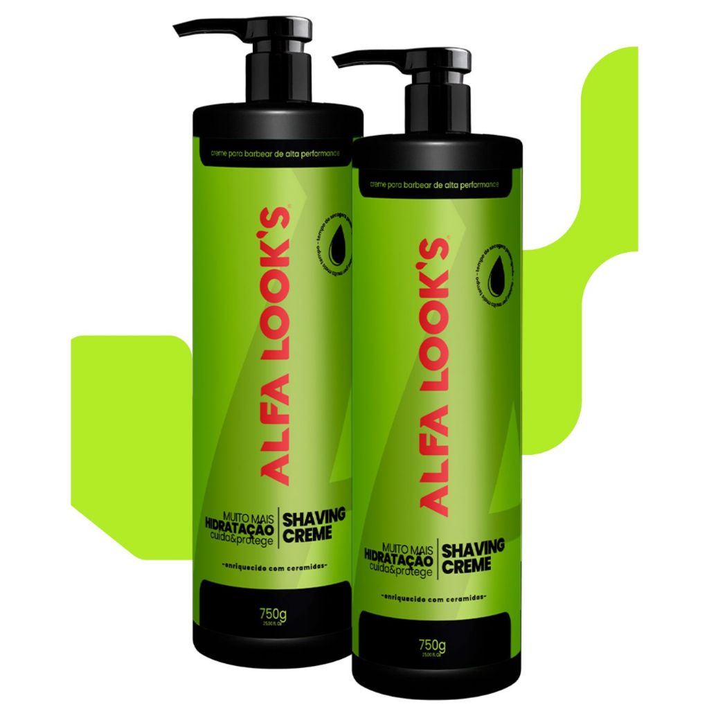 Shaving Creme Alfa Lokks Lemon com 1 ou 2 Unidades