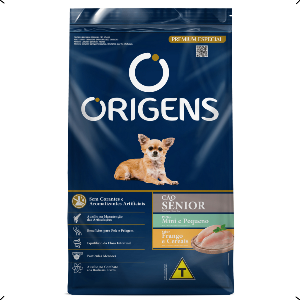 RAÇÃO ORIGENS SENIOR RAÇA PEQUENA 10KG em Oferta na Shopee