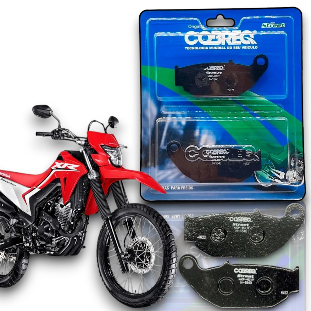 Pastilha Freio Traseiro Honda Xr300 Tornado300 Cobreq