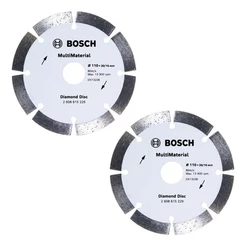 Kit 2 Discos Diamantado Segmentado Bosch 110mmx20mm Standard