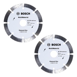Kit 2 Discos Diamantado Segmentado Bosch 110mmx20mm Standard em Oferta na Shopee