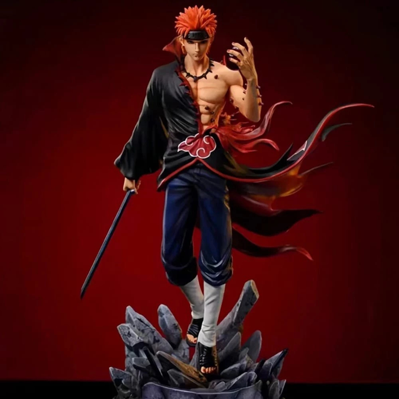 Boneco Pain Akatsuki Naruto Action Figure 23cm Figura Ação Colecionável Edição Detalhada Premium