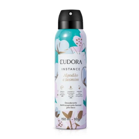 Desodorante Antitranspirante Aerosol Instance Algodão e Jasmim 150ml