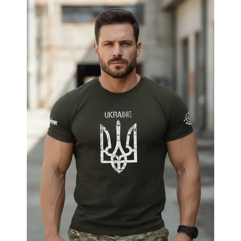 Camiseta Masculina militar Ucrania Atirador Airsoft Cac Camisa tática