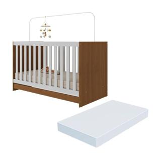 Berço 3 em 1 com Colchão Incluso Doce de Leite Multimóveis MP4310 em Oferta na Shopee