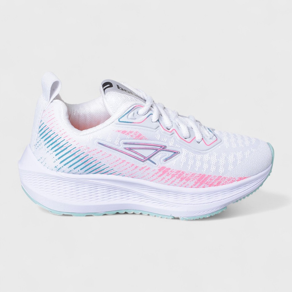 Tênis Infantil Esportivo Feminino Confortável Leve Branco Original Leve Meninas