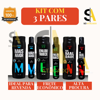 Kit 3 Pares – Sabonete + Perfume de Cueca Apinil For Men | Ação Refrescante | Perfume Masculino em Oferta na Shopee