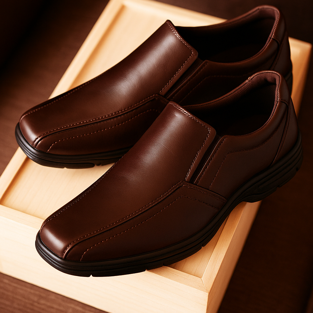 Sapato Social Masculino Slip On Confortável Prático Durável Elegante Moderno Casual Formal Dia a dia