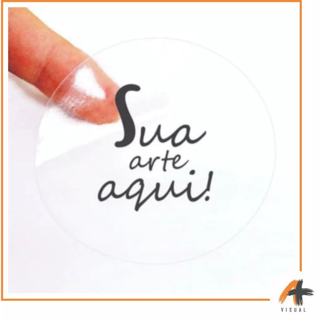Etiquetas Adesivas Personalizadas Vinil Transparente | Adesivo Personalizado em Oferta na Shopee