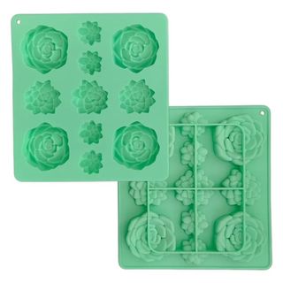 Molde Silicone Suculentas Vela Sabonete Confeitaria