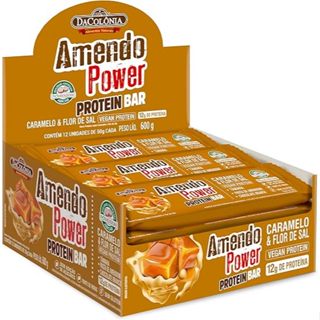 AmendoPower Protein Barra DaColônia sabor Caramelo e Flor de Sal ( Display 12 un ) em Oferta na Shopee