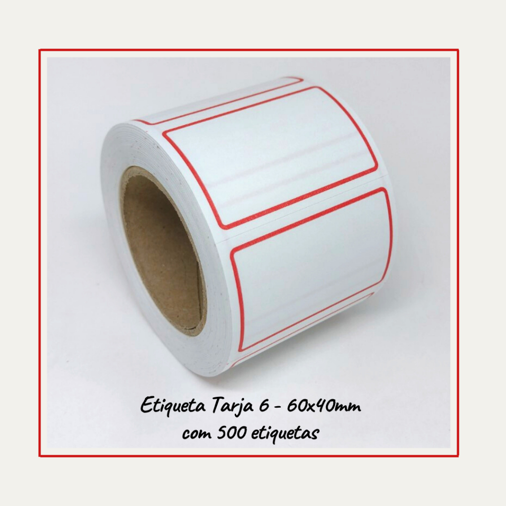 Etiqueta Para Preço Tarja 06 60x40 500 Etiquetas em Oferta na Shopee