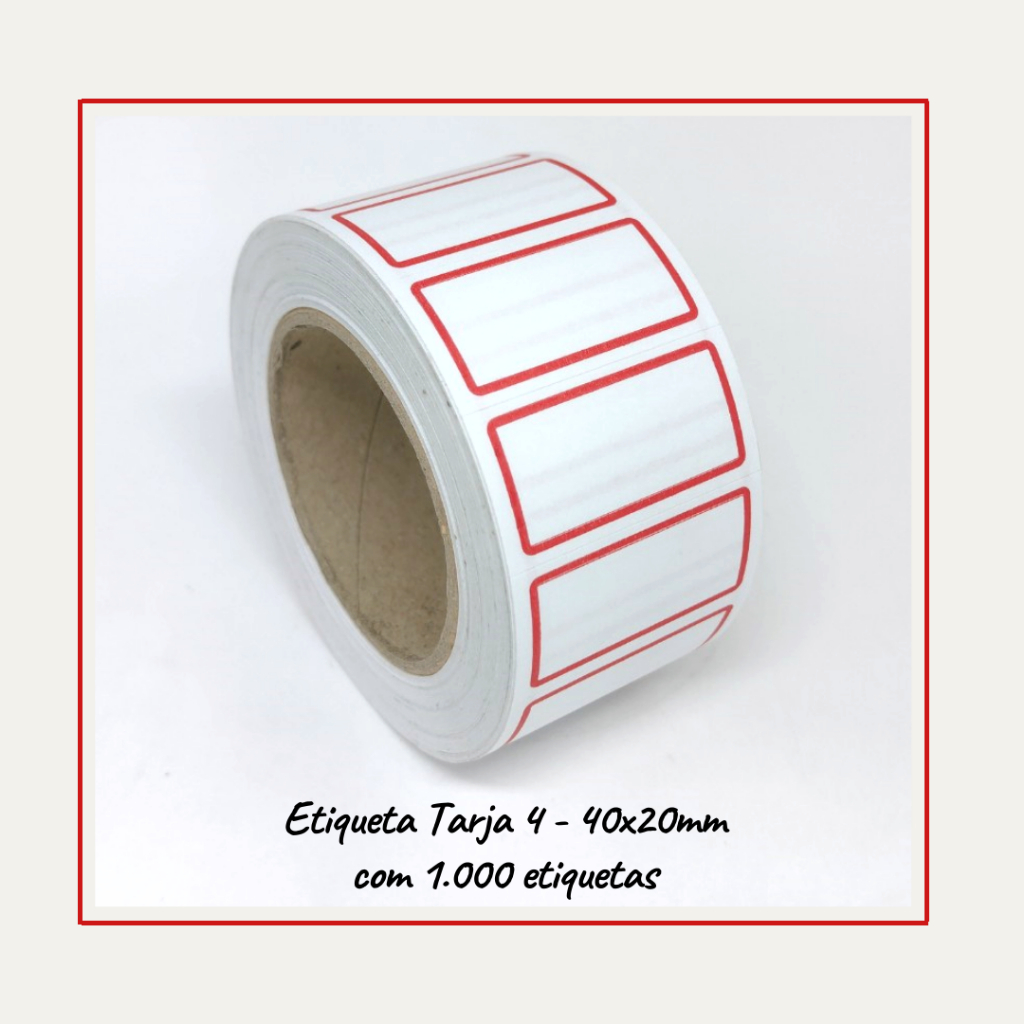 Etiqueta Para Preço Tarja 4  40X20- 1000 unidades