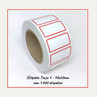 Etiqueta Para Preço Tarja 4  40X20- 1000 unidades em Oferta na Shopee