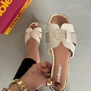 Sandália Feminina Rasteirinha Moleca Original Promoção