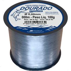 Linha Pesca Dourado Premium 100 Gramas Nylon Monofilamento Mazzaferro Carretel Bobina Várias Bitolas/Medidas