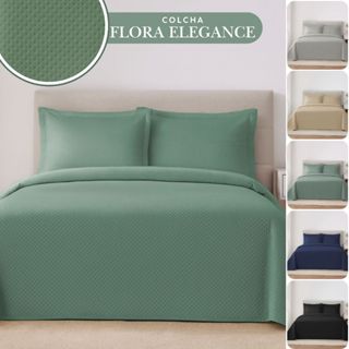 Kit Colcha Cobre Leito Super King Lisa 2,80x3,00 3 Peças Elegance Habitat em Oferta na Shopee