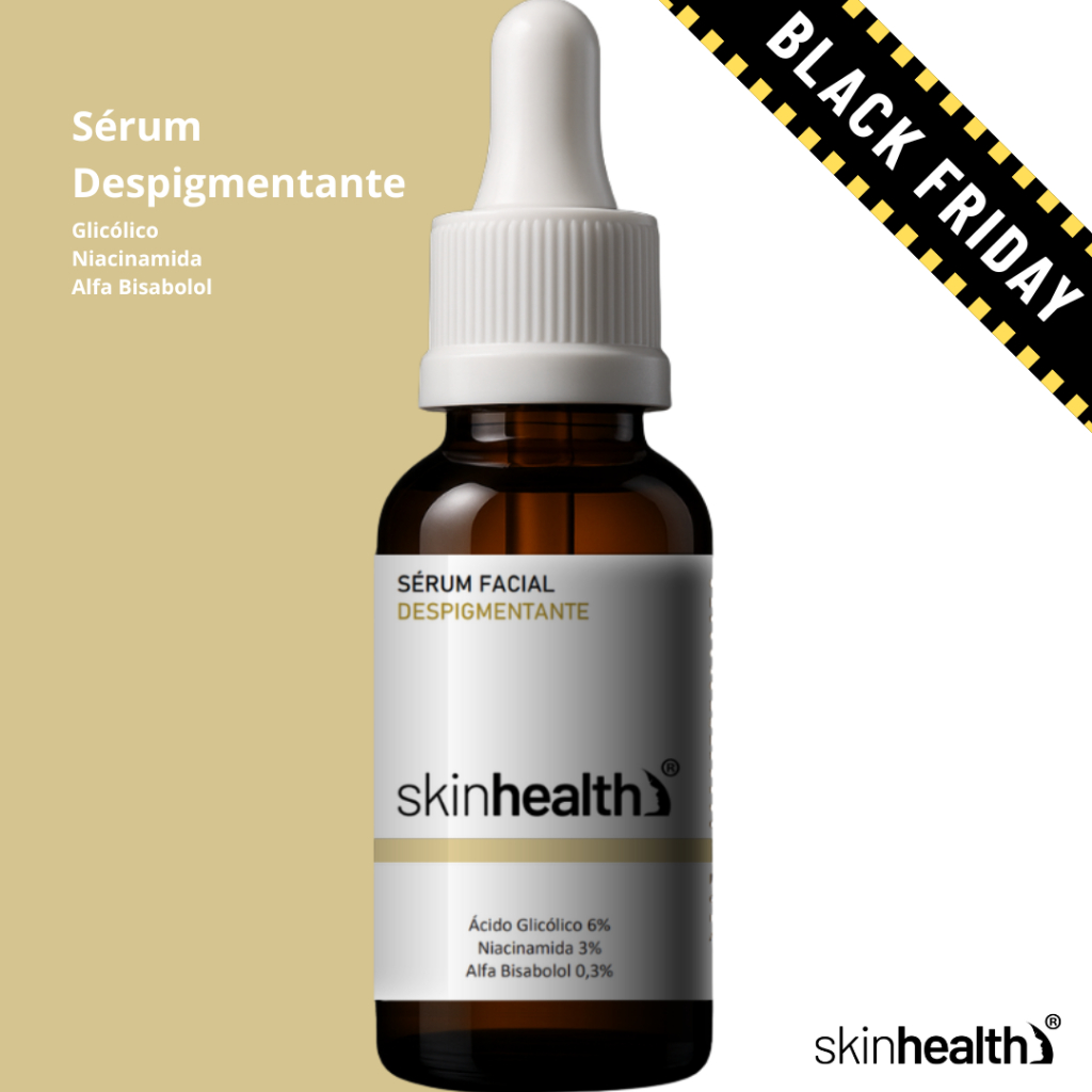 Sérum Facial Despigmentante Ácido Glicólico 6% + Niacinamida 3% + Alfa Bisabolol 0,3% Skinhealth 30ml