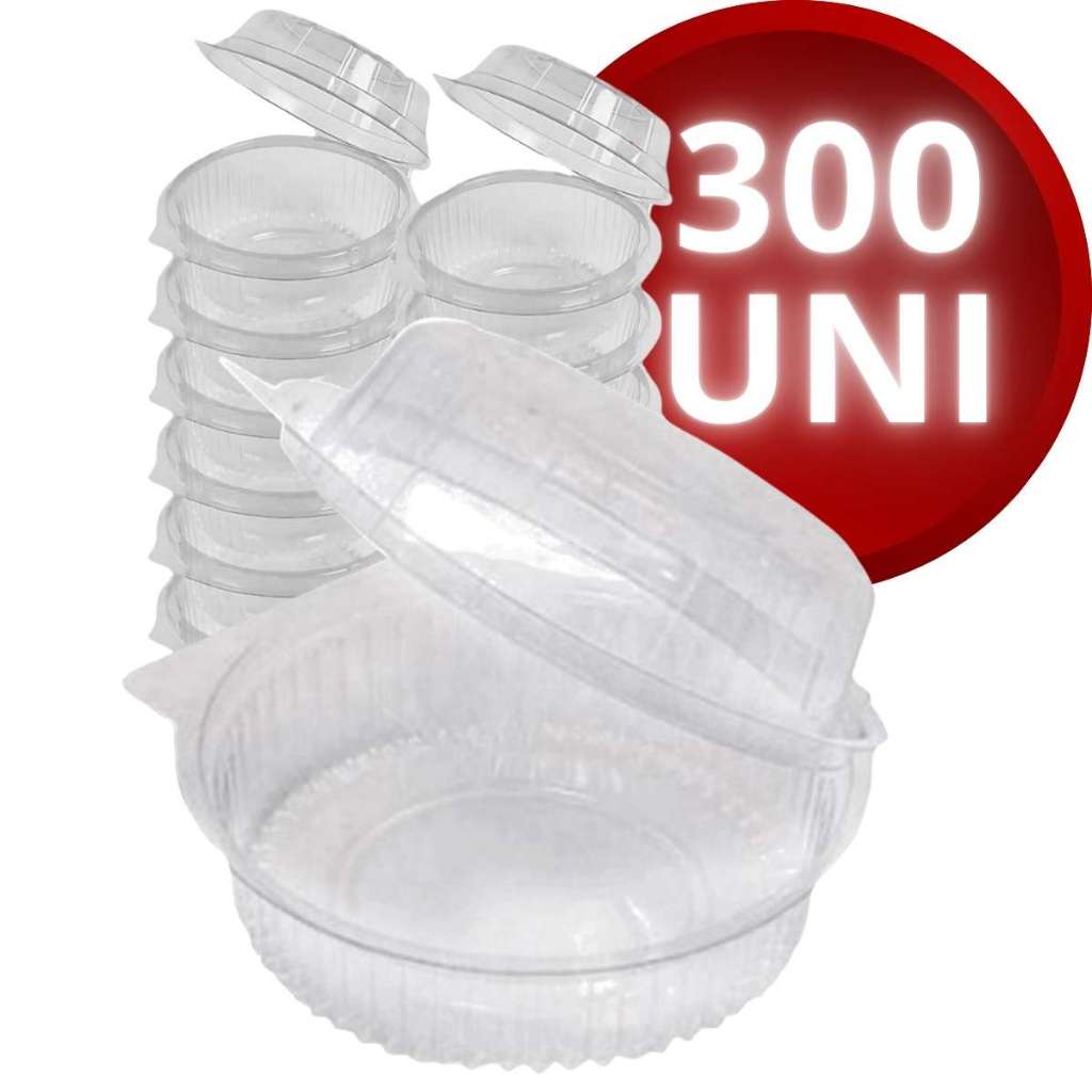 Pote Embalagem Plástico Bipack Bp640 Doce Redondo Sobremesa Multiuso 150ML