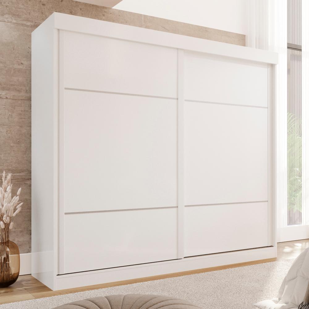 Guarda-Roupa Casal 2 Portas De Correr 6 Gavetas Fortaleza - Mais Móveis