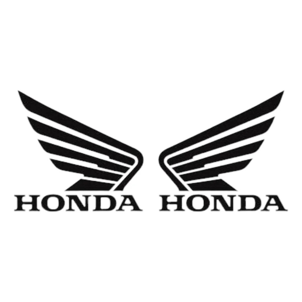 Par Adesivo Tanque Asa Honda Titan 160 Fan 160 Preto