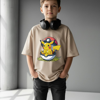 Camiseta Infantil Unissex Masculina Anime Desenho Pokemon Pikachu 100% algodão Muito Macia e Confortável em Oferta na Shopee
