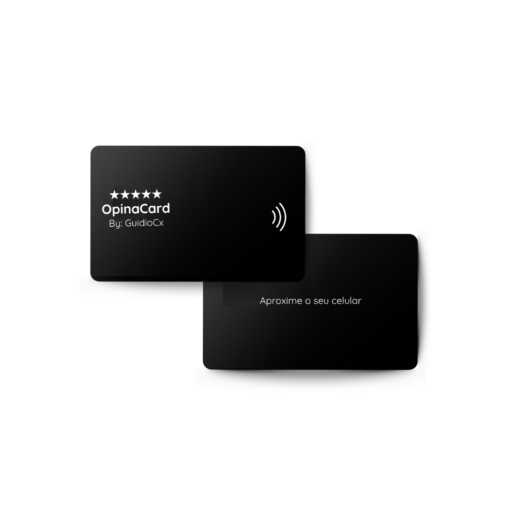 Cartão de Visita Digital - Cartão NFC - Compartilhe informações através de aproximção no celular