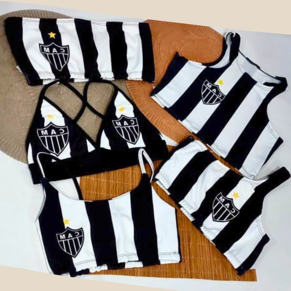 Top Cropped Atletic Mineiro Galo Personalizado Mineiro