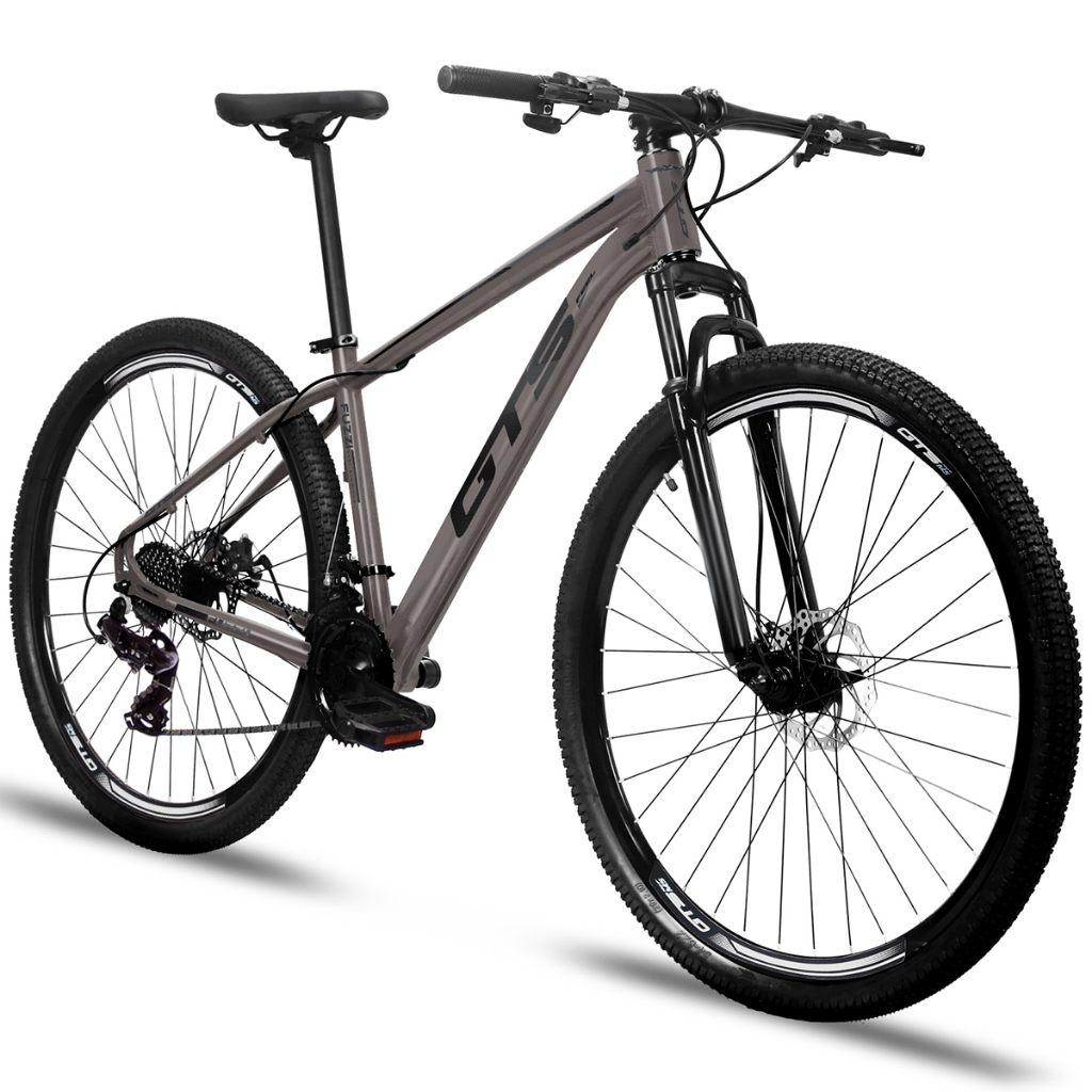 Bicicleta Aro 29 Gts Feel Fuzzi 24 Marchas Freios à Disco câmbios indexados quadro de alumínio