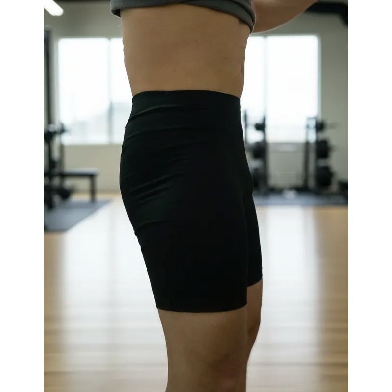 Short segunda pele Bermuda Masculina Cinta modeladora de compressão forte de alta performance cós alto tecido grosso