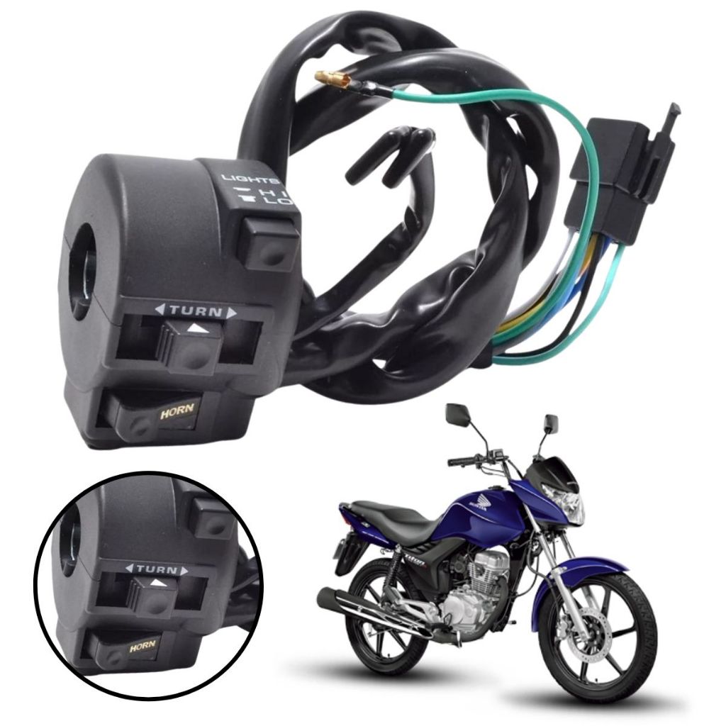 Punho Chave Luz Cg Titan 150 Es Esd Fan 125 Es Fan 150 Esd Para Moto Honda Original