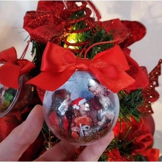 Bola de natal com foto, bolinha de natal personalizada com foto, kit de bolas de Natal com foto