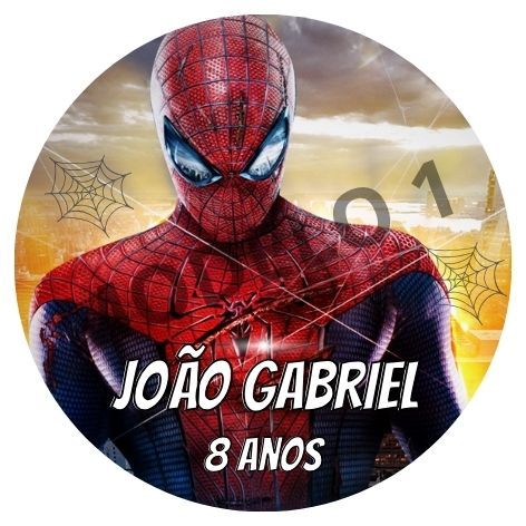 30 Adesivos Homem Aranha - Personalizados - 4x4 cm – Nome e Idade – Lembrancinhas e Festas
