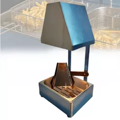 Conservador de Frituras Inox 1 Cuba 5 Litros com Pá e Lâmpada 250W Profissional Gomes Inox