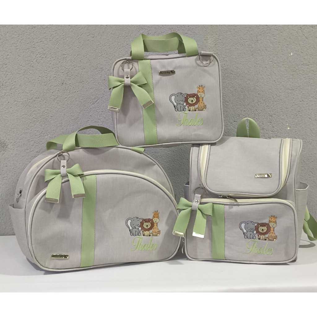 kit Bolsas Maternidade Luxo 3 peças personalizada Baby Triple — imagem 2 de 2