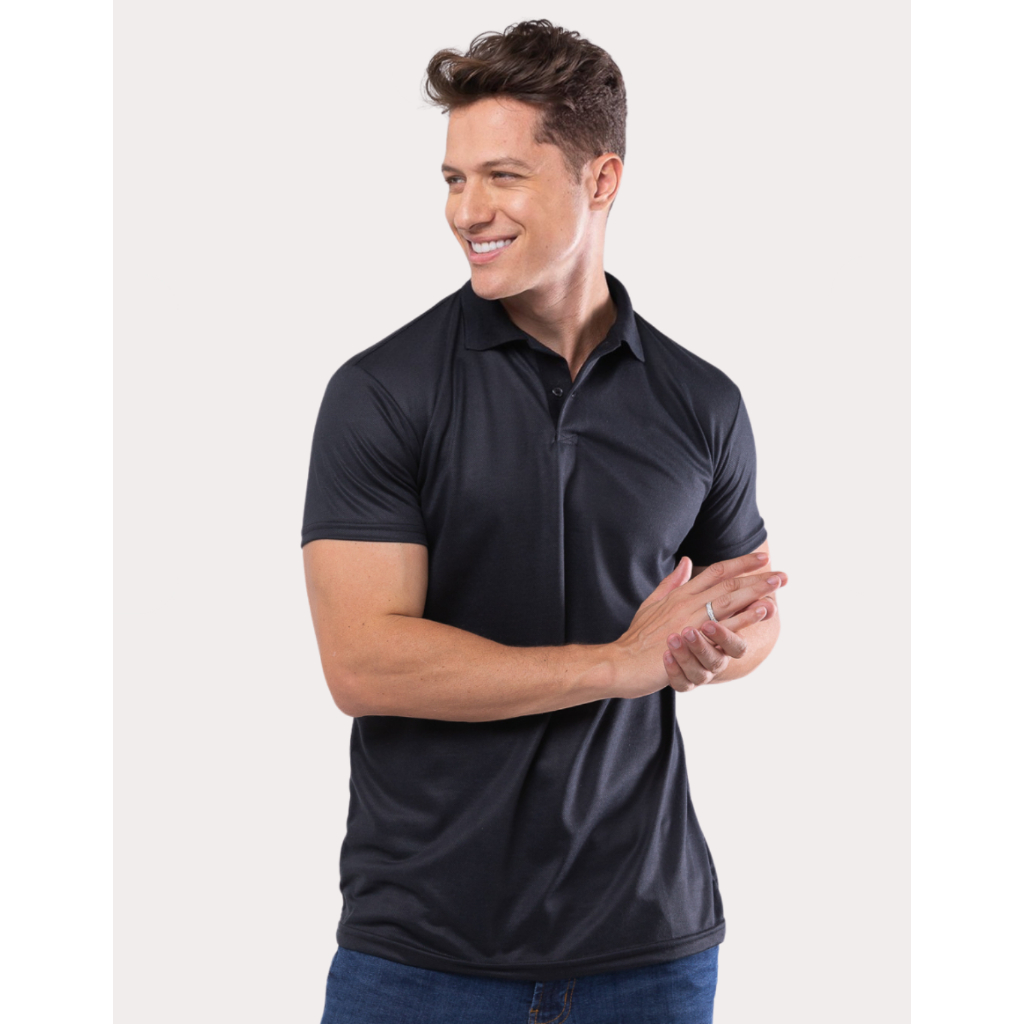 Kit 3 Camisa Camiseta Gola Polo Masculina Original Piquet Poliéster Trabalho