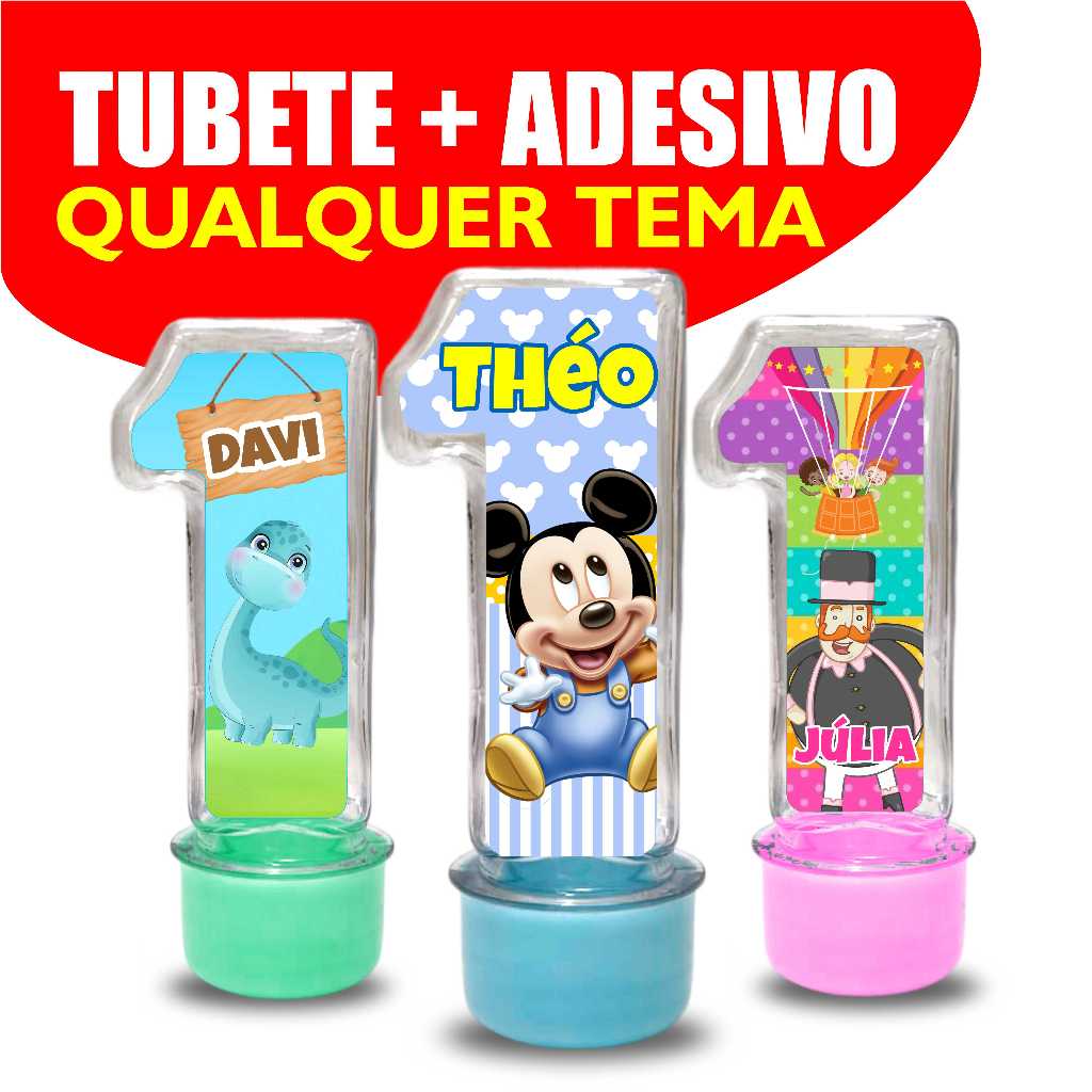 Tubete já personalizado - número 1 em Oferta na Shopee