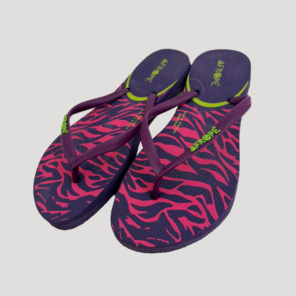Chinelo Afropé Slim Akonde Roxa - Feminina