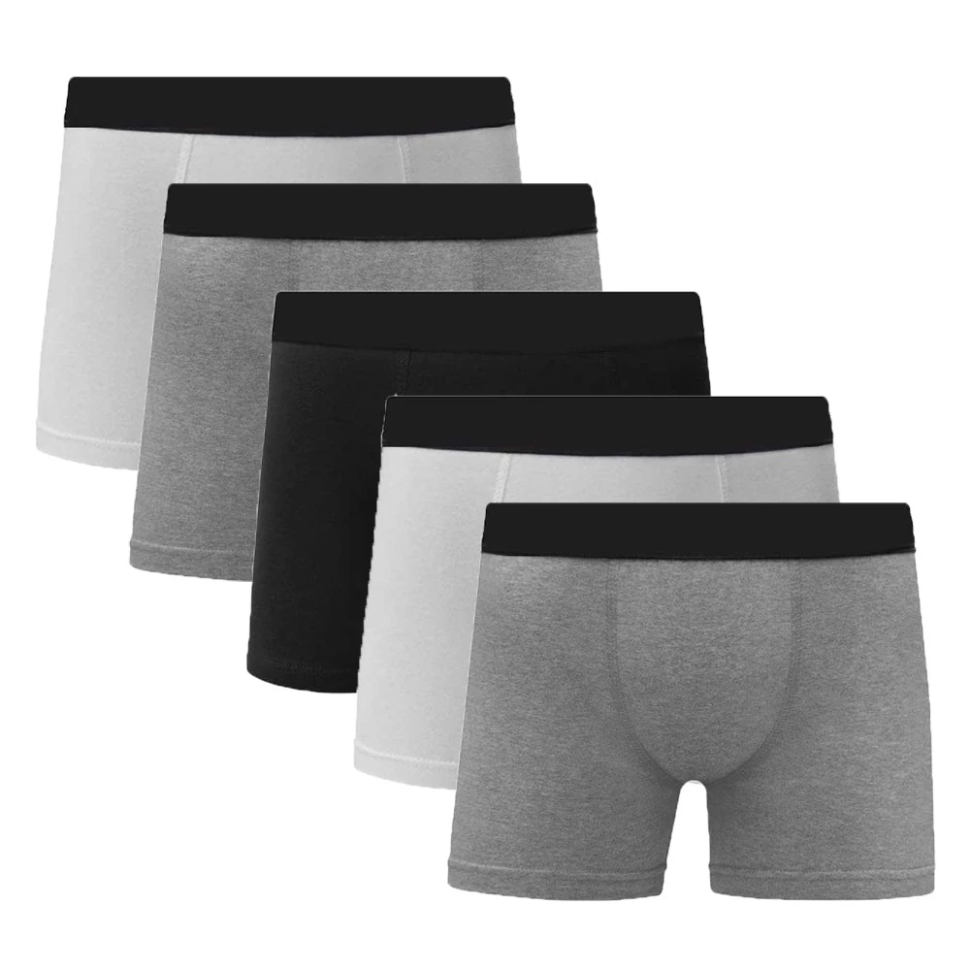 Kit 5 Cuecas Boxer Algodão Cotton Masculina Confortável Sortida C5 em Oferta na Shopee