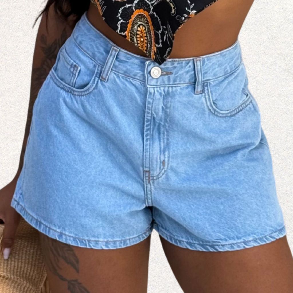 Shorts Jeans Feminino Compridinho – Moda Verão 2025 Tendência Casual  - Portal da Moda em Oferta na Shopee