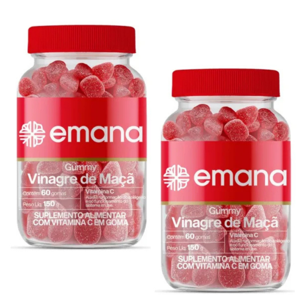 Kit 2 Gummy Vinagre de Maçã e Vitamina C 150g em Oferta na Shopee