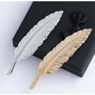 Pena Country Para Chapéu Em Metal Prata E Dourado em Oferta na Shopee