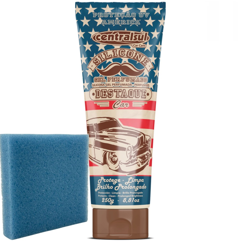 Silicone Em Gel Perfumado Com Proteção Uv America 250g